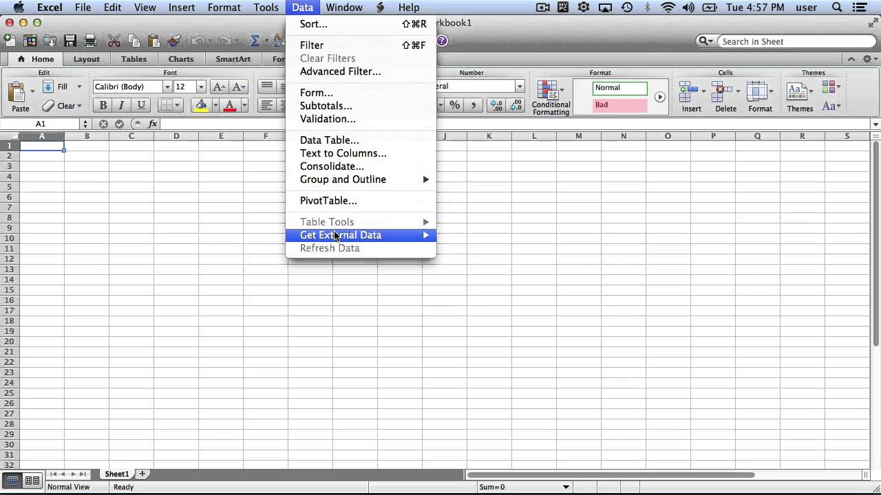get spinner in excel for mac